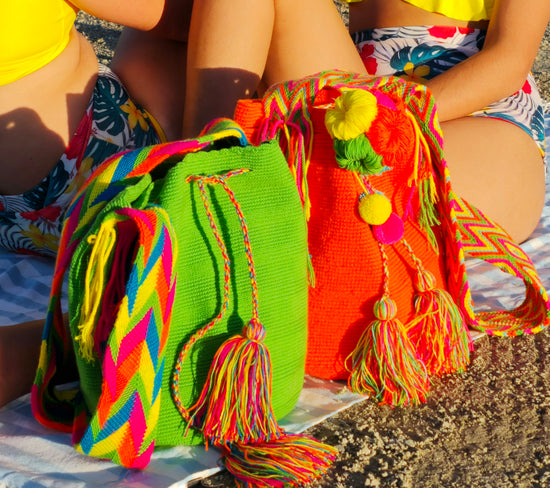 Wayuu Traditional Bags with strap.  DIVI DIVI